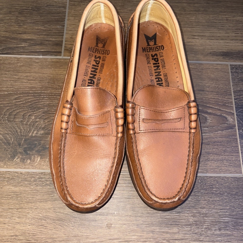 Mephisto Air Relax Spinnaker Boat Shoe Leather Brown Size US 8.5